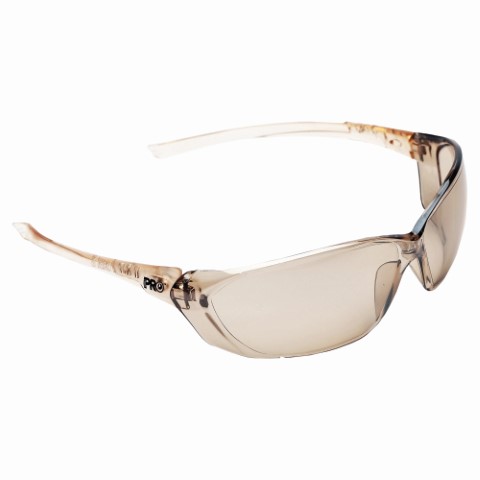PRO SAFETY GLASSES 6300 SERIES-LIGHT BROWN MIRROR